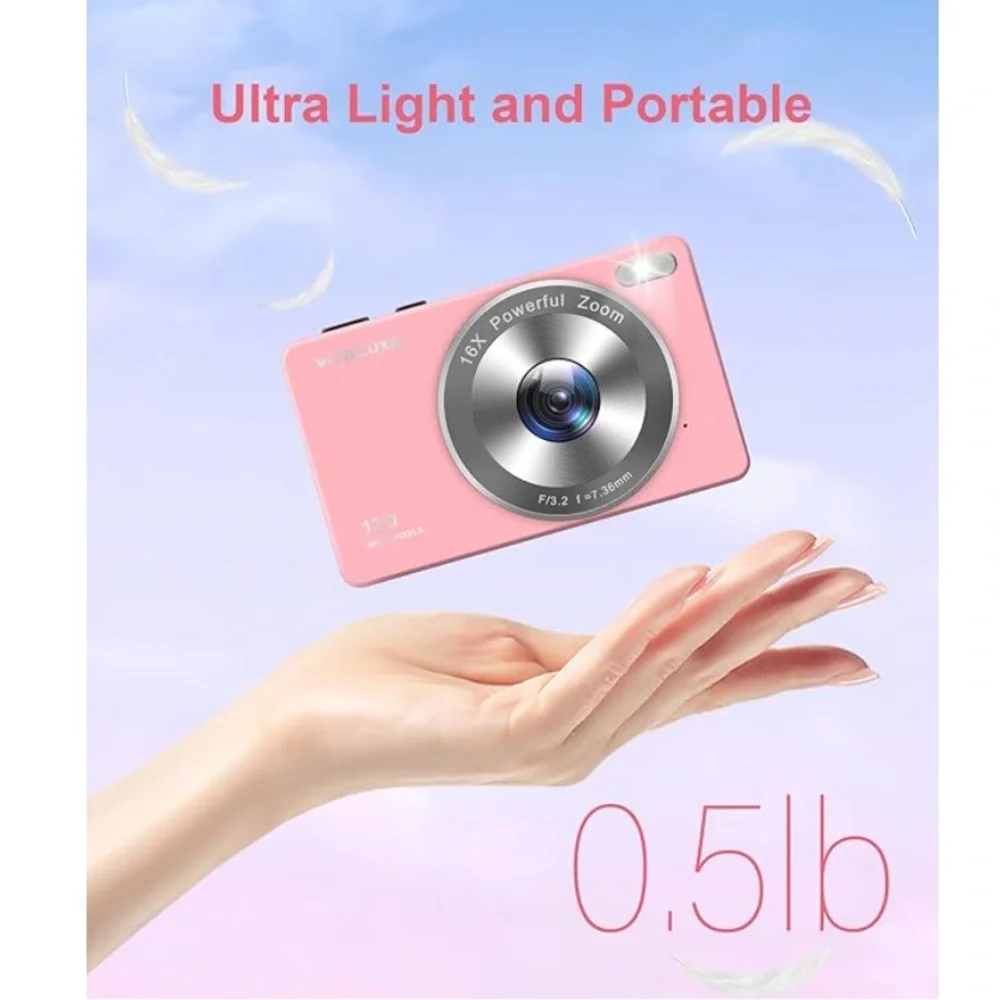 pink digital camera
